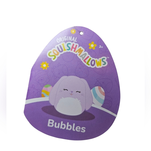 NWT Small Squishmallows Bubbles Lavender Bunny Plush - Picture 5 of 6